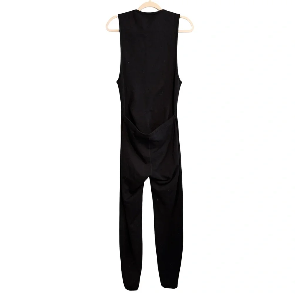 Cabela's Polartec‎ Black Zip-Front Sleeveless bodysuit Medium